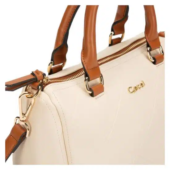 CARTERA DOS ASAS PEQUEÑA CAR3185 OFF WHITE GACEL - Imagen 4