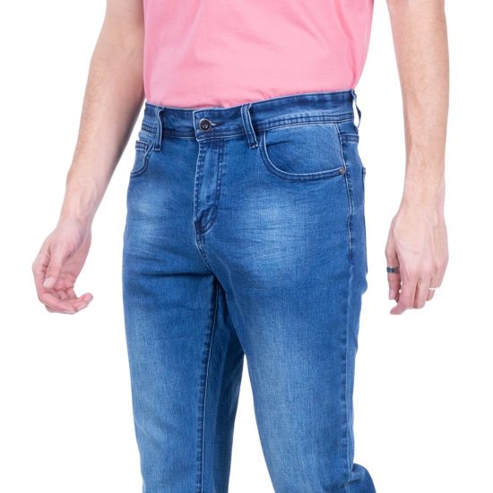 JEANS HOMBRE SLIM BLUE FIVE POCKETS BASIC L26 ELLUS - Imagen 3