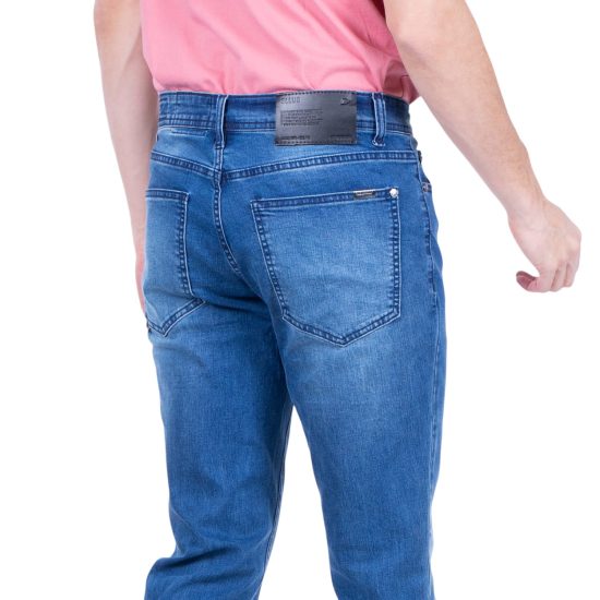 JEANS HOMBRE SLIM BLUE FIVE POCKETS BASIC L26 ELLUS - Imagen 4