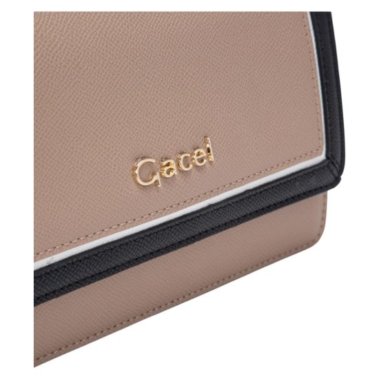 CARTERA RETRO CON TAPA CAR3170 TAUPE GACEL - Imagen 5