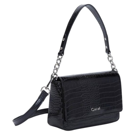 CARTERA RETRO CON TAPA GRANDE CAR3190 NEGRO GACEL - Imagen 2