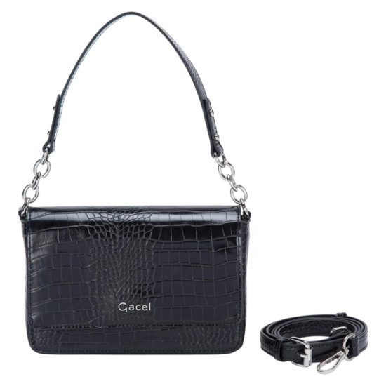 CARTERA RETRO CON TAPA GRANDE CAR3190 NEGRO GACEL - Imagen 3