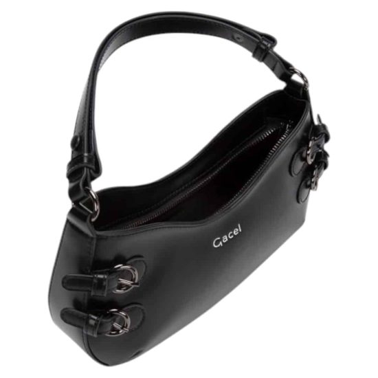 CARTERA OVAL PEQUEÑA CAR3232 NEGRO GACEL - Imagen 4