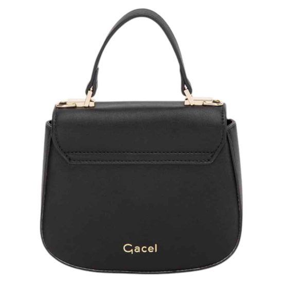 CARTERA RETRO CON TAPA PEQUEÑA CAR3236 NEGRO GACEL