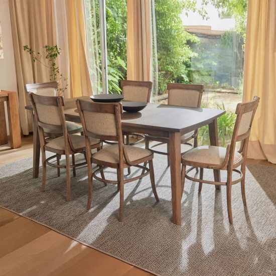 JUEGO COMEDOR NOTTINGHAM EXTENSIBLE 6 SILLAS CIC