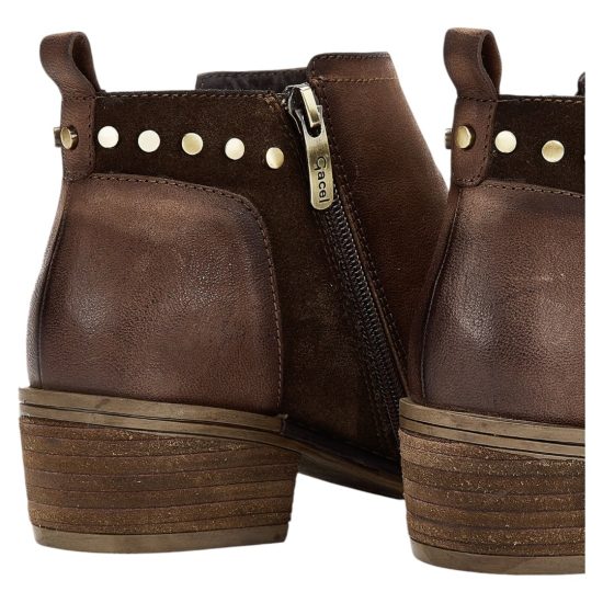 BOTIN MUJER ENVEJECIDO GINA CHOCOLATE GACEL - Imagen 5