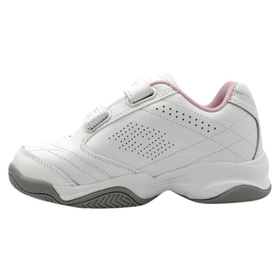 ZAPATILLA ESCOLAR JUVENIL COURT S BLANCO/ROSADO LOTTO - Imagen 2