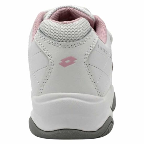 ZAPATILLA ESCOLAR JUVENIL COURT S BLANCO/ROSADO LOTTO - Imagen 4