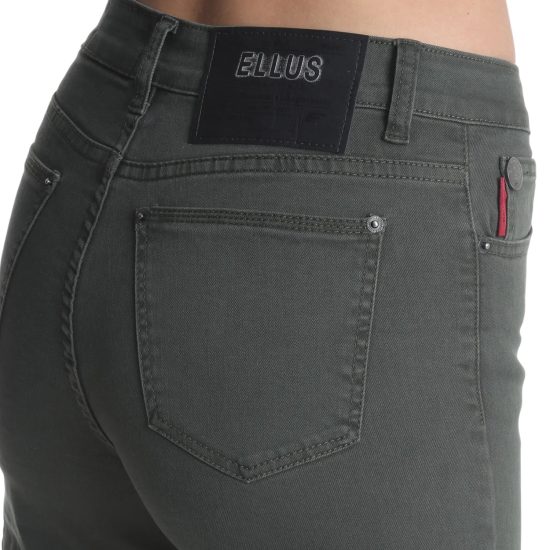 PANTALON MUJER COLOR CARGO TIRO ALTO VERDE 785 ELLUS - Imagen 4