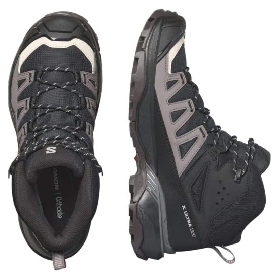 BOTIN MUJER X ULTRA 360 MID GTX W BLACK PLUM KITTEN SALOMON - Imagen 4