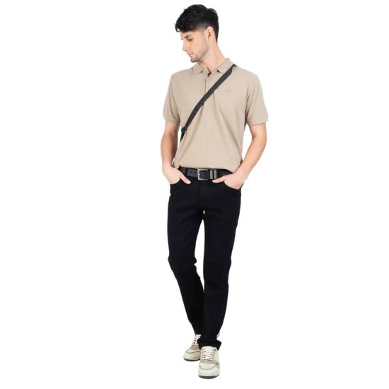 JEANS HOMBRE STRAIGHT TIRO LARGO BLACK ELLUS - Imagen 4