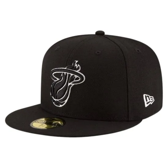 Gorro New Era 59Fifty Miami Heat Clásicos Black - Imagen 3