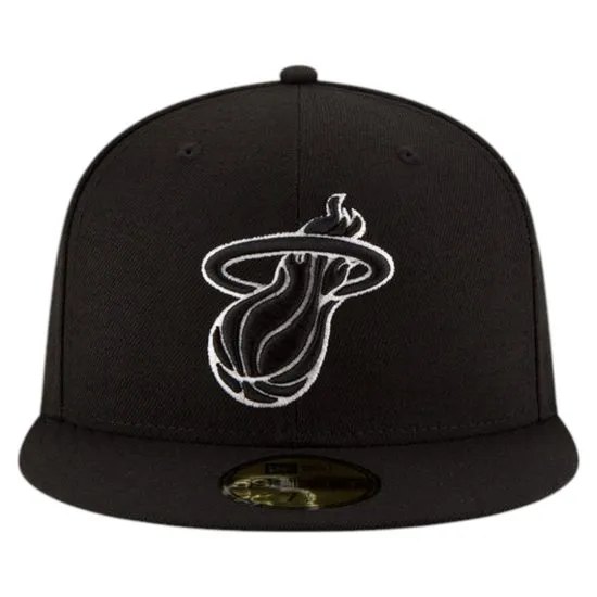 Gorro New Era 59Fifty Miami Heat Clásicos Black - Imagen 5