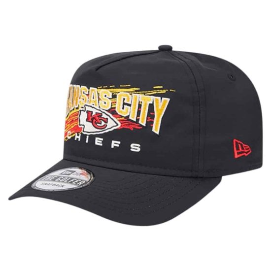 Gorro NFL Kansas City Chiefs Throwback Brush Black - Imagen 4