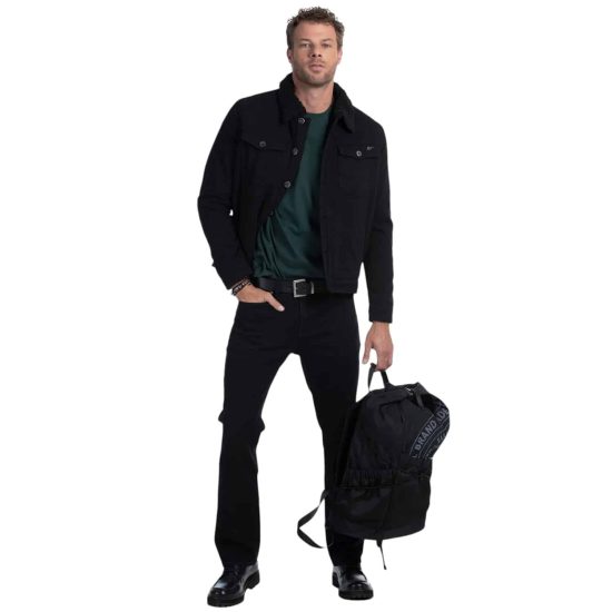 Pantalon Hombre Straight Tiro Alto negro Ellus - Imagen 5