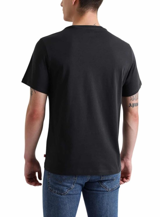 Polera Hombre Regular Fit Gráfica Negra Levis - Imagen 2