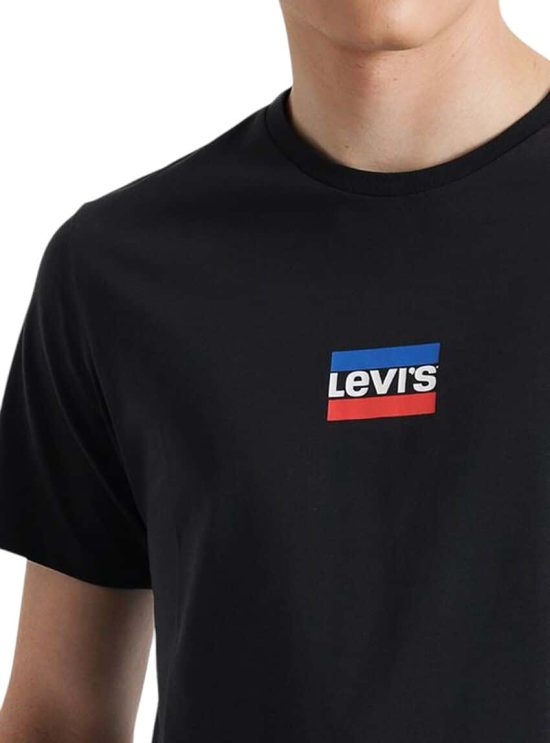 Polera Hombre Regular Fit Gráfica Negra Levis - Imagen 3