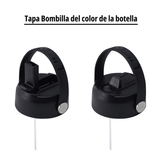 BOTELLA TERMICA BOCA ANCHA 591 ML BOMBILLA FUCSIA LUKOUT - Imagen 3