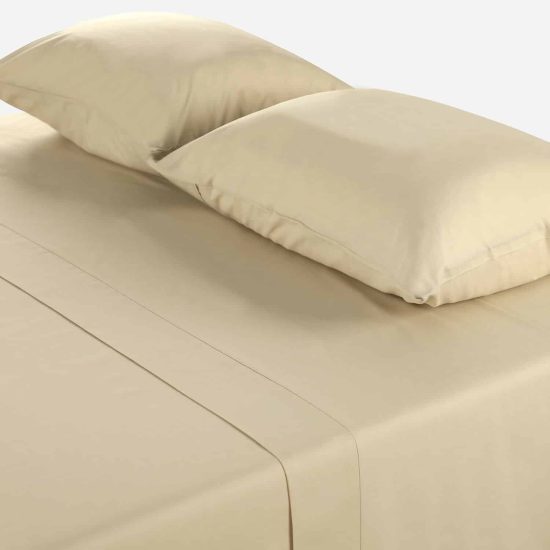 Set Sábanas King 180 Hilos Lisa Taupe Cic - Imagen 2
