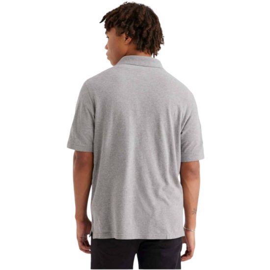 Polera Hombre Polo Rib Collar Regular Fit Gris Dockers - Imagen 2