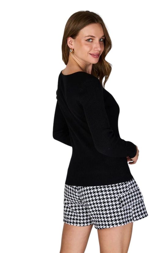 POLERA TEJIDA CARLA NEGRO - Imagen 2