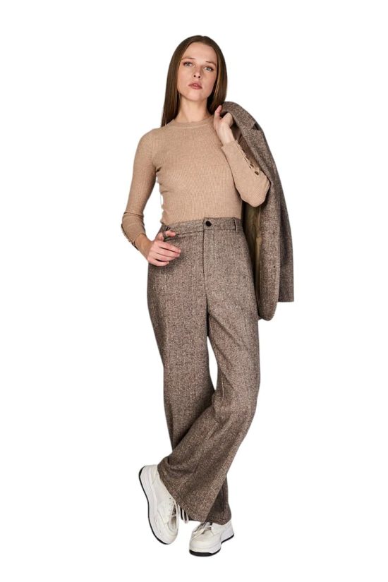 Blusa con Botones Virgi Beige Eclipse - Imagen 3