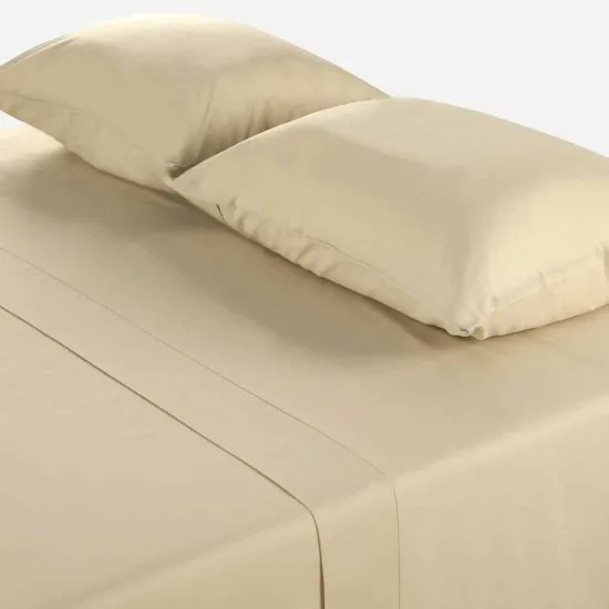 SET SABANAS LISAS 220H TAUPE SUPER KING CIC - Imagen 2