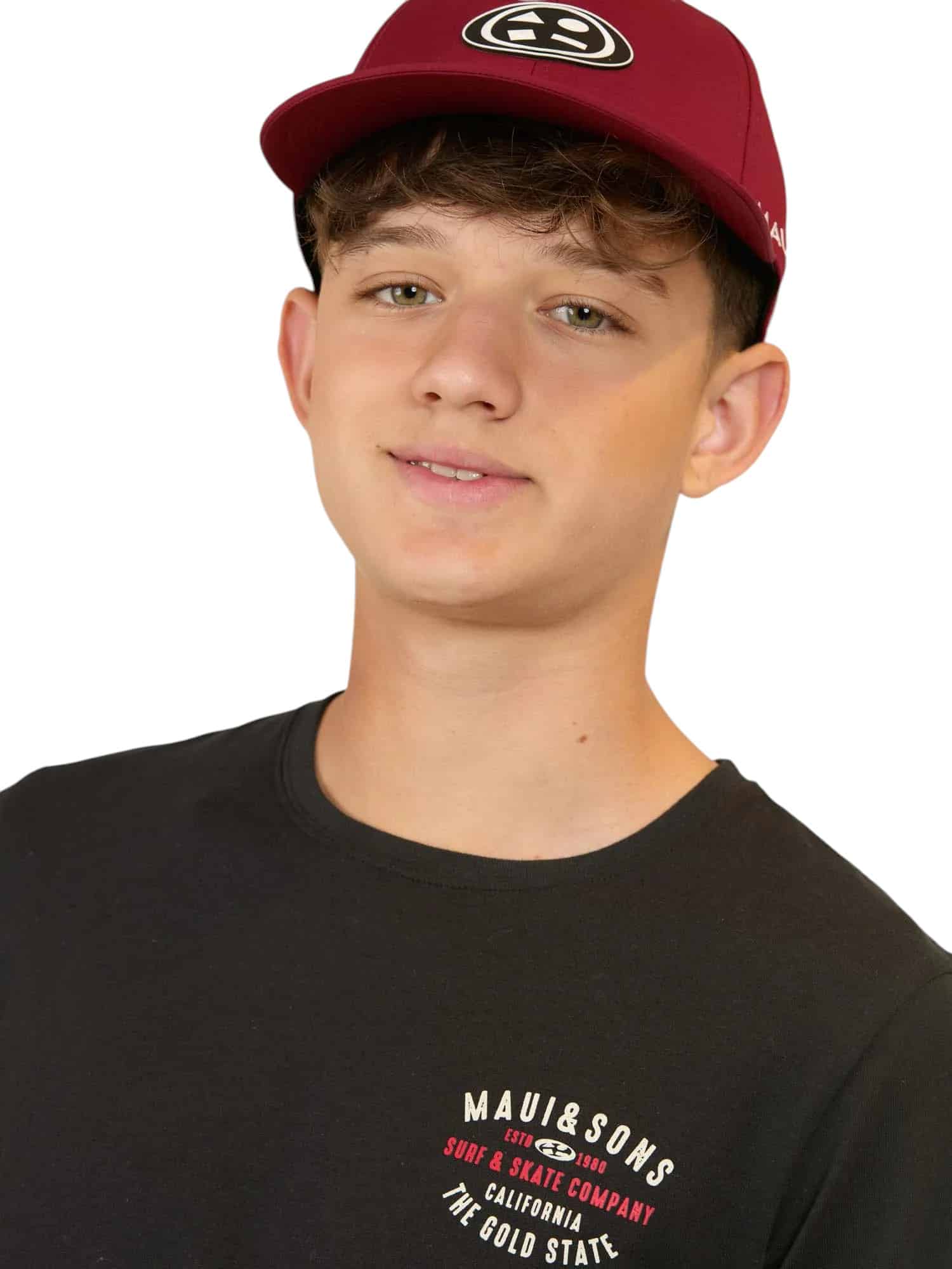 Polera Niño Manga Larga 5P454-MI Liso Black Maui - Imagen 3