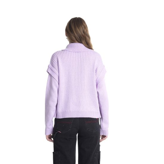 SWEATER MUJER TEJIDO LOOSE MAXI CUELLO 520 IL GIOCO - Imagen 2