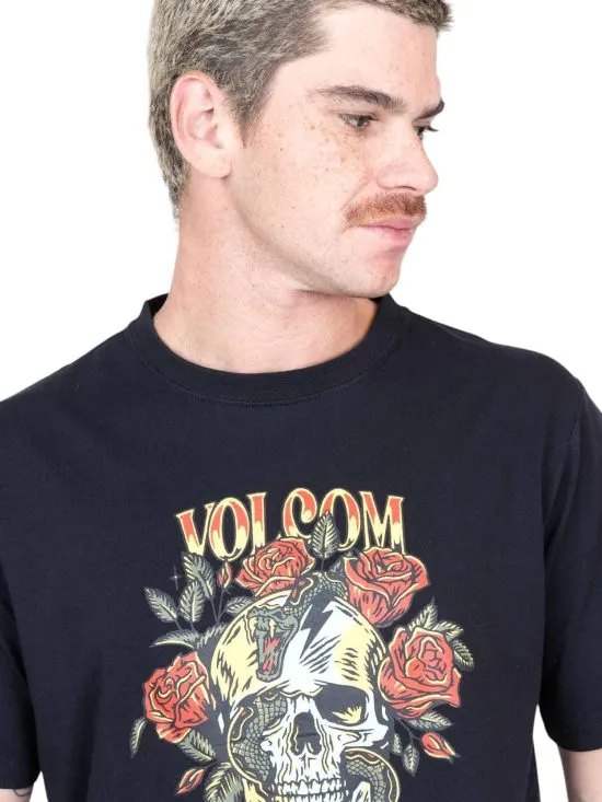 POLERA MC 7P152-MI LISO BLACK VOLCOM - Imagen 3
