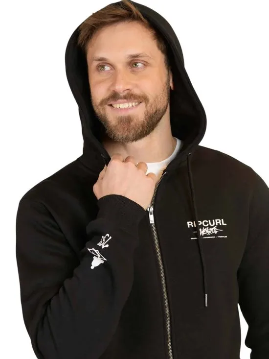 POLERON FULLZIPER HOMBRE NEGRO RIP CURL - Imagen 3