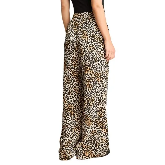 PANTALON PALAZZO 766705 CAFE ACUARELA - Imagen 2