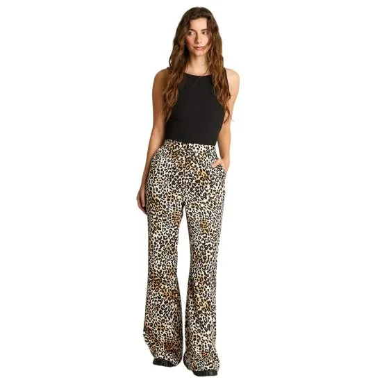 PANTALON PALAZZO 766705 CAFE ACUARELA - Imagen 4