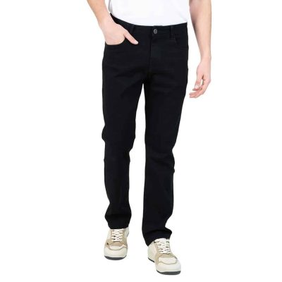 JEANS HOMBRE STRAIGHT TIRO LARGO BLACK ELLUS