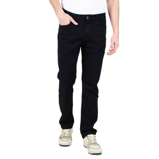 JEANS HOMBRE STRAIGHT TIRO LARGO BLACK ELLUS