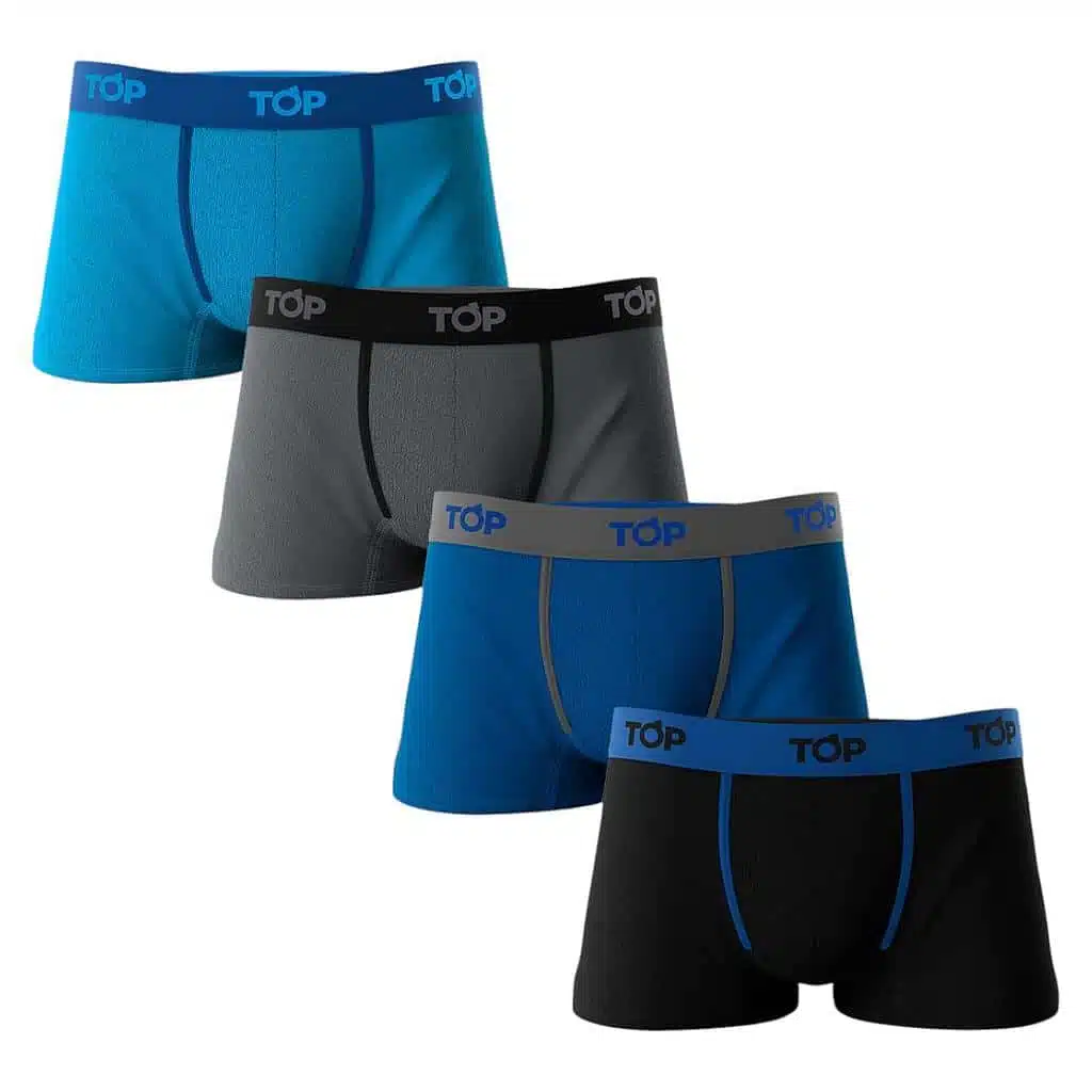 4 PACK BOXER CORTO ALGODON HOMBRE 205P4C3 TOP