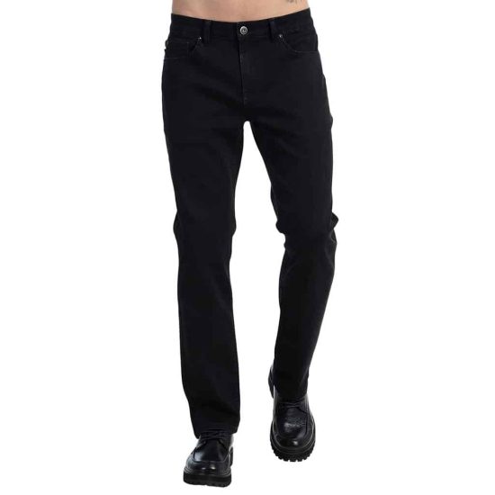 Pantalon Hombre Straight Tiro Alto negro Ellus