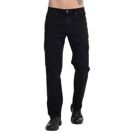 Pantalon Hombre Cargo tiro alto negro Ellus