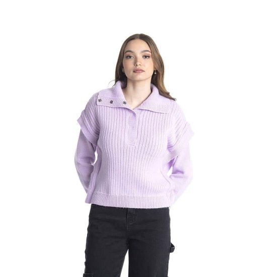 SWEATER MUJER TEJIDO LOOSE MAXI CUELLO 520 IL GIOCO