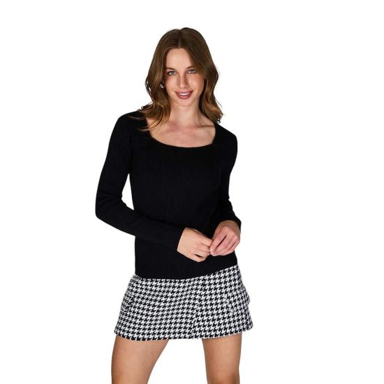 POLERA TEJIDA CARLA NEGRO