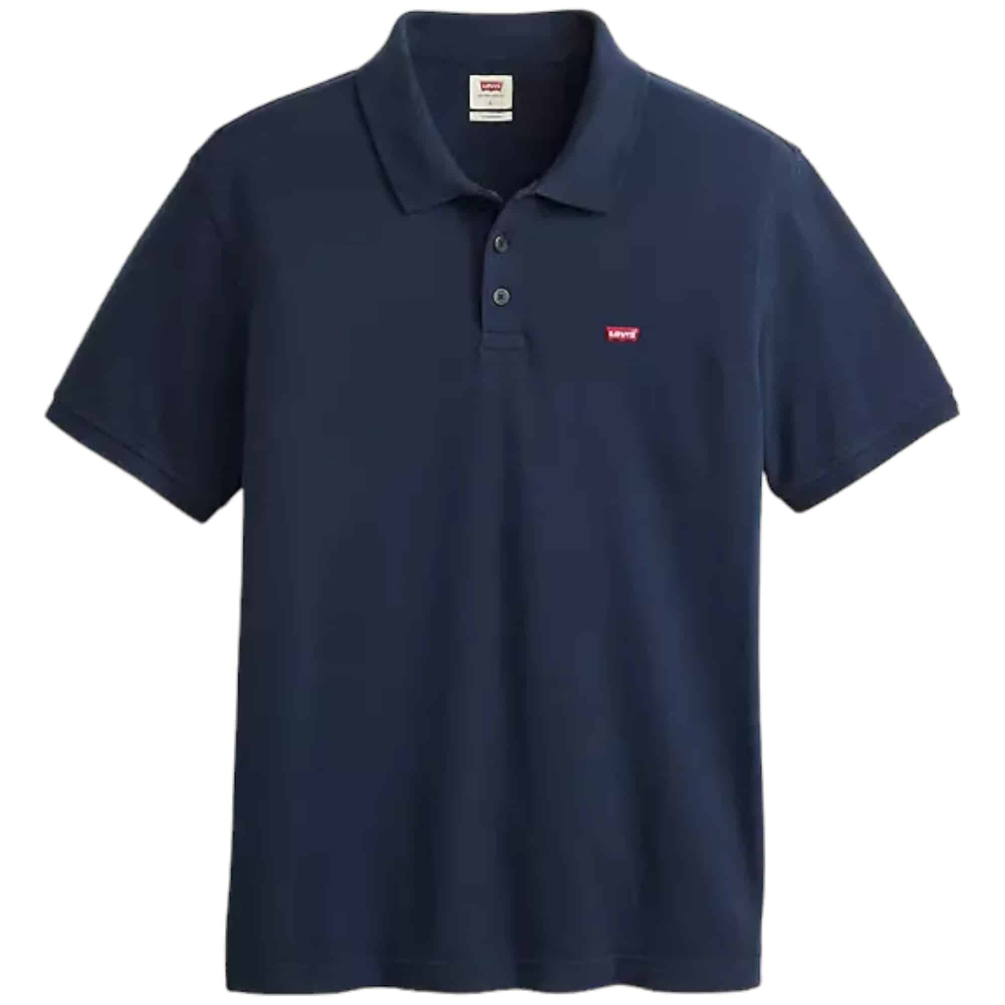 POLERA PIQUE HOMBRE AZUL LEVIS - Imagen 3