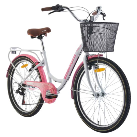 BICICLETA STREET ARO 24 LADY BLANCO BIANCHI - Imagen 2