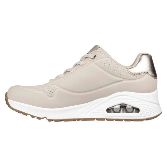 ZAPATILLA MUJER UNO SHIMMER AWAY ROSADO SKECHERS - Imagen 2