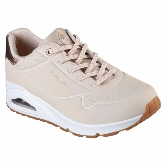 ZAPATILLA MUJER UNO SHIMMER AWAY ROSADO SKECHERS - Imagen 3