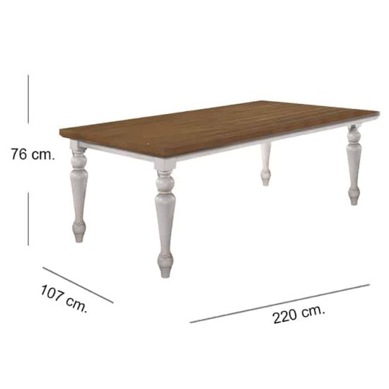 COMEDOR MESA + 6 SILLAS MARSELLA MSA - Imagen 3