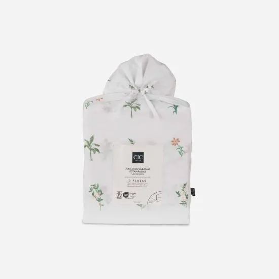 SET SABANA LISA 2 PLAZAS 144 HILOS AGUSTINA CIC - Imagen 4