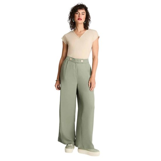 Pantalón Lyocell Verde Curvi - Imagen 4