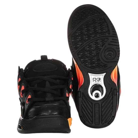 ZAPATILLA HOMBRE D3 2001 BLACK/ORANGE OSIRIS - Imagen 6