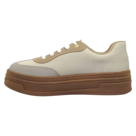 ZAPATILLA URBANA MUJER NOBUCK LISBOA BLANCO APAGADO  BEIRA RIO - Imagen 3