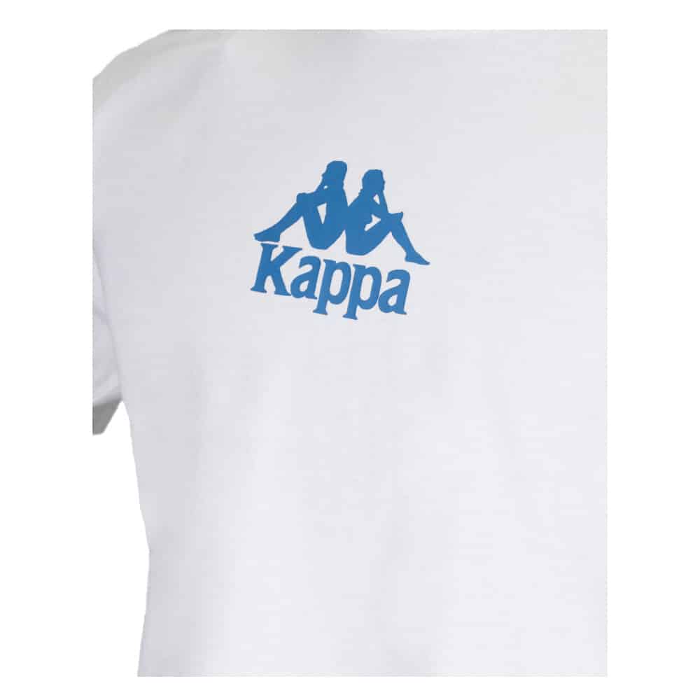 Polera Hombre Kappa Blanco Logo Azul - Imagen 3